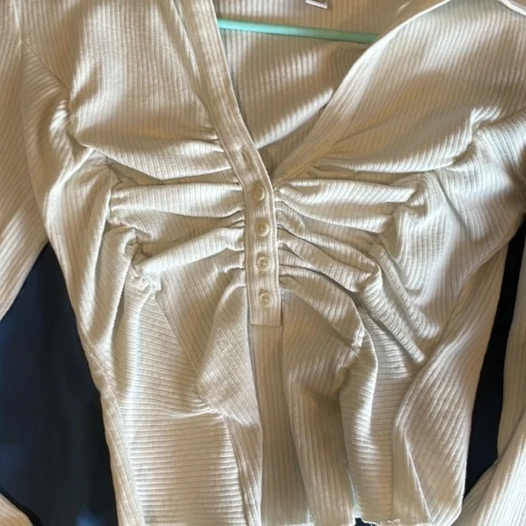 Urban outfitters corset long sleeve crop - Picture 2 of 4